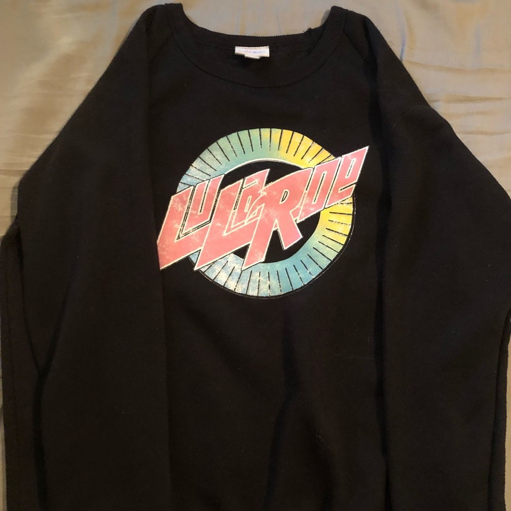 Size L Lularoe black sweatshirt